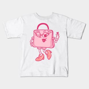 Cute lady bag Kids T-Shirt
